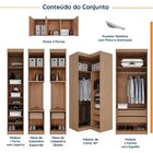 Guarda Roupa Modulado De Casal Com Espelho 12 Portas E 2 Cabe