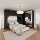 Guarda Roupa Modulado De Casal Com Espelho 12 Portas E 2 Cabe