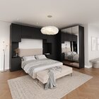 Guarda Roupa Modulado De Casal Com Espelho 12 Portas E 2 Cabe