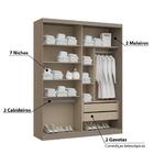 Guarda Roupa Modulado Elegance 2 Portas De Correr/espelho-ci