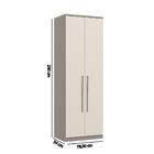 Guarda Roupa Modulado Elegance 2 Portas E 2 Gavetas-cinza/of