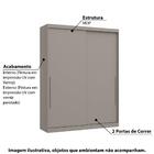 Guarda Roupa Modulado Elegance C/2 Portas De Correr-cinza