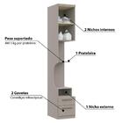 Guarda Roupa Modulado Elegance Com 2 Gavetas - Níquel