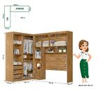 Guarda Roupa Modulado Florença Quarto Com 6 Portas 5 Gavetas