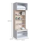 Guarda-roupa Modulado Free Ii 2 Pt 2 Gv Branco E Nature