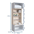 Guarda-roupa Modulado Free Ii 2 Pt 2 Gv Branco E Nature