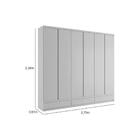 Guarda-roupa Modulado Gênova 2 Pt 2 Gv Ipê Wood E Grafite