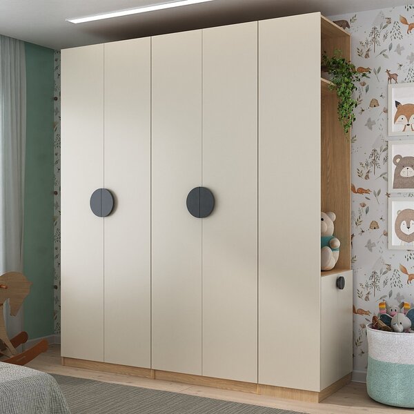 Guarda Roupa Modulado Infantil 3 Peças 2 Gavetas Joy Kids Cab