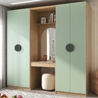 Guarda-roupa Modulado Infantil 3 Peças 4 Portas Com Espelho E