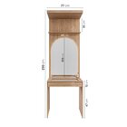 Guarda-roupa Modulado Infantil 4 Peças 6 Portas Espelho E Led