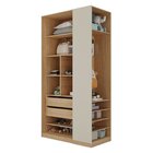 Guarda-roupa Modulado Infantil 4 Portas 2 Gavetas E Sapateira