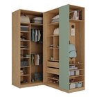 Guarda Roupa Modulado Infantil De Canto 6 Portas 2 Gavetas Jo