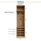 Guarda Roupa Modulado Infantil De Canto 6 Portas 2 Gavetas Jo