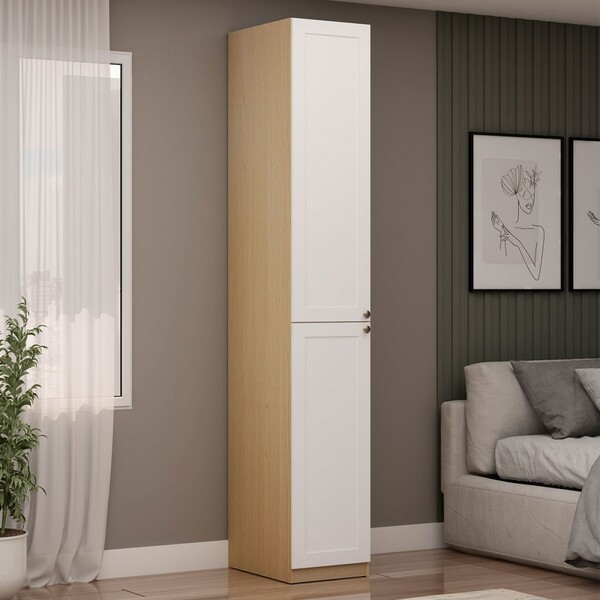 Guarda-roupa Modulado Infinity 2 Portas 4 Prateleiras Savana/