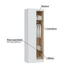 Guarda Roupa Modulado Infinity Canto Reto Com 1 Porta - Branc