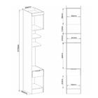 Guarda Roupa Modulado Infinity Com 1 Gaveta - Macadâmia/pista