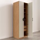 Guarda-roupa Modulado Joy 2 Peças Canto, Nicho Com 2 Gavetas