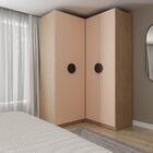 Guarda-roupa Modulado Joy 2 Peças Canto, Nicho Com 2 Gavetas