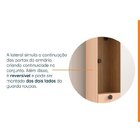 Guarda Roupa Modulado Joy 2 Peças Com Gaveteiro E Sapateira C