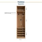 Guarda Roupa Modulado Joy 2 Peças Com Gaveteiro E Sapateira C