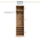 Guarda Roupa Modulado Joy 2 Peças Com Gaveteiro E Sapateira C