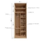 Guarda-roupa Modulado Joy Nichos Com Cabideiro Cabecasa Madei