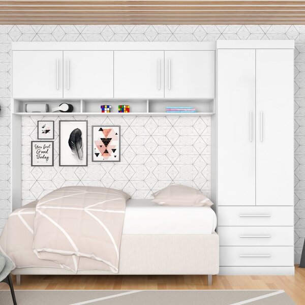 Guarda-roupa Modulado Juvenil 6 Portas 3 Gavetas Star Poliman