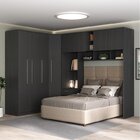 Guarda-roupa Modulado Lugano 8 Portas 3 Gavetas 3 Peças Yesca