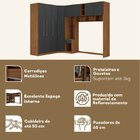 Guarda-roupa Modulado Lugano 8 Portas 3 Gavetas 3 Peças Yesca