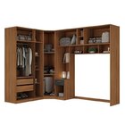 Guarda-roupa Modulado Lugano 8 Portas 3 Gavetas 3 Peças Yesca