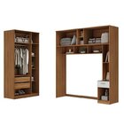 Guarda-roupa Modulado Lugano 8 Portas 3 Gavetas 3 Peças Yesca