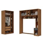 Guarda Roupa Modulado Lugano 8 Portas 3 Gavetas 3 Peças Yesca