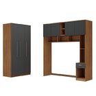 Guarda Roupa Modulado Lugano 8 Portas 3 Gavetas 3 Peças Yesca