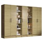 Guarda-roupa Modulado Madesa Nilo 280002 5 Peças - Carvalho
