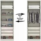 Guarda Roupa Modulado Mdf 2 Portas 3 Gav Mci04 Dileto Henn