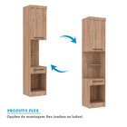 Guarda Roupa Modulado Mesa De Cabeceira Alta 1 Porta 1 Gaveta