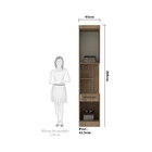 Guarda Roupa Modulado Mesa De Cabeceira Alta 1 Porta 1 Gaveta