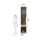 Guarda Roupa Modulado Mesa De Cabeceira Alta 1 Porta 1 Gaveta