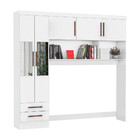 Guarda Roupa Modulado Paris 5 Portas Com Espelho E 2 Gavetas
