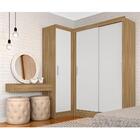 Guarda Roupa Modulado Porta De Correr Anne Bor/bran - Móveis