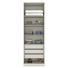 Guarda Roupa Modulado Predileto 2 Portas E 3 Gavetas Com Espe