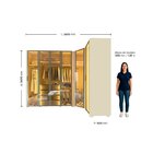 Guarda-roupa Modulado Reflecta Innova 6 Portas 260cm X 240cm