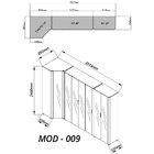 Guarda-roupa Modulado Reflecta Innova 7 Portas 260cm X 240cm