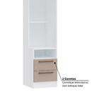 Guarda Roupa Modulado Requinte Com 2 Gavetas - Branco Line/du