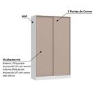 Guarda Roupa Modulado Requinte Com 2 Portas De Correr - Branc