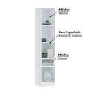 Guarda Roupa Modulado Requinte Com 2 Portas E 1 Nicho - Branc