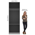Guarda Roupa Modulado Requinte Com 2 Portas - Macadâmia
