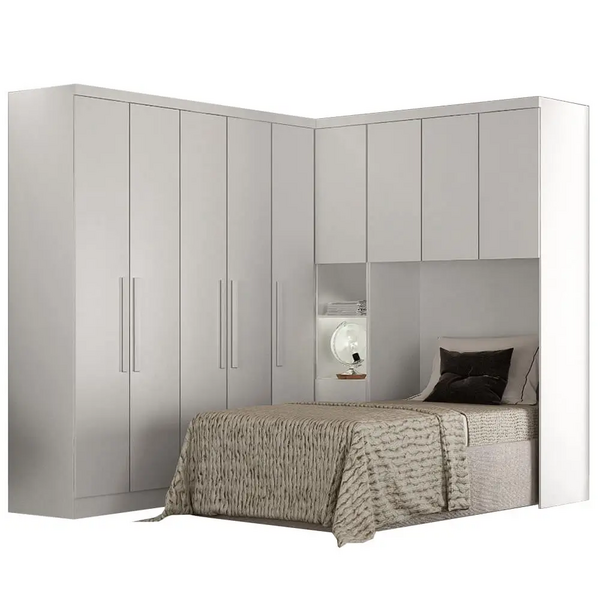 Guarda Roupa Modulado Rizon 004 Solteiro 4 Peças Novo Horizon