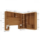 Guarda-roupa Modulado Soberano 11 Portas 5 Gavetas Com Espelh