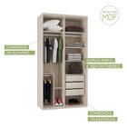 Guarda-roupa Modulado Solteiro 1,20m 2 Portas De Correr 2 Esp